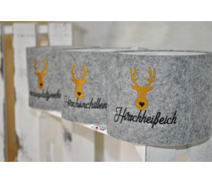 Stickserie - Hirsch Sprüche Klorollenverstecker